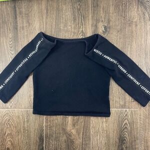 City Streets Off Shoulder Top Womens M Black Mystic Power Confident Streetwear